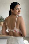 Zivame Floral Grace Padded Wired 3/4th Coverage Lace Bra - Light Pink Base With Flower — thumbnail 2